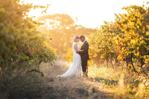 golden hour wedding photography