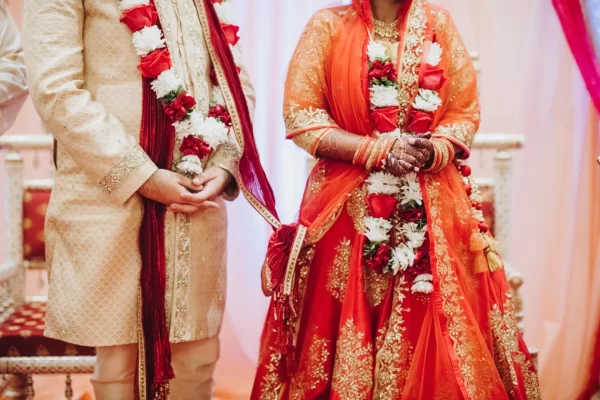 ritual with coconut leaves during traditional hindu wedding ceremony (1)